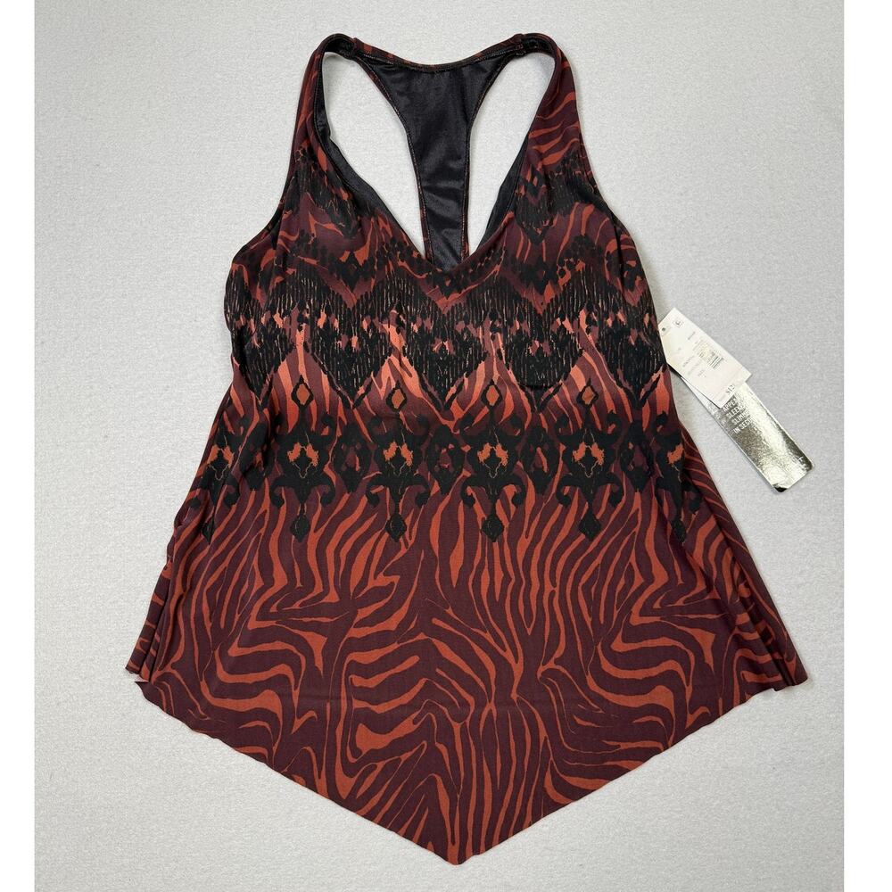 Magicsuit Women's Taylor Printed Tankini Top, Zabra black/brown 8 $128